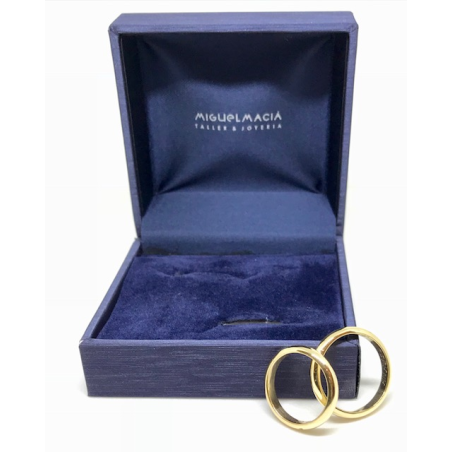 ALIANZAS DE BODA|Alianzas oro amarillo,1/2 caña tradicional