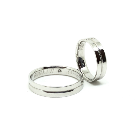 ALIANZAS DE BODA|Alianzas bodas oro blanco diamantes