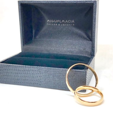 ALIANZAS DE BODA|Alianzas almendradas oro amarillo 1ª