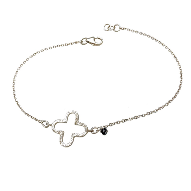 PULSERAS|Pulsera de oro blanco y zafiro