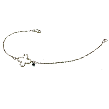 PULSERAS|Pulsera de oro blanco y zafiro
