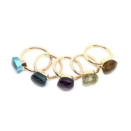 ANILLOS|Anillo Amatista y oro rosa