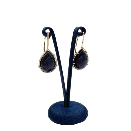 PENDIENTES|Pendientes oro y aventurinas verneill