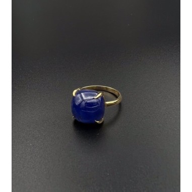ANILLOS|Anillo tanzanita y oro amarillo 1ª
