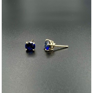 PENDIENTES|pendientes oro zafiros azules