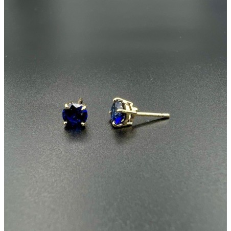 PENDIENTES|pendientes oro zafiros azules