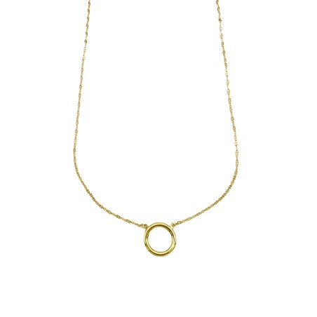 COLLARES Y COLGANTES|Collar colgante oro circulo
