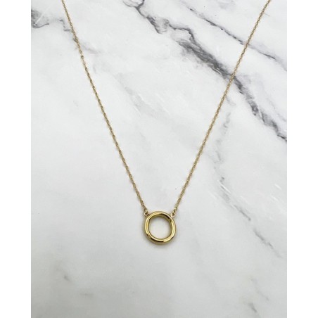 COLLARES Y COLGANTES|Collar colgante oro circulo