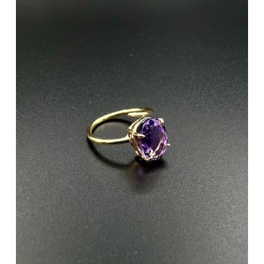 ANILLOS|Anillo amatista y oro