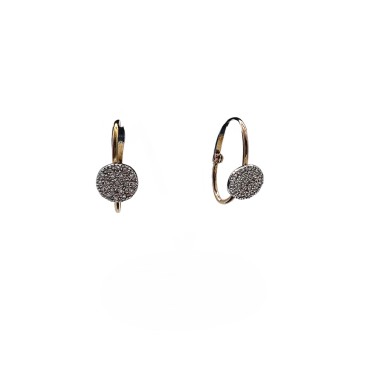 PENDIENTES|Pendientes oro y diamantes colgantes