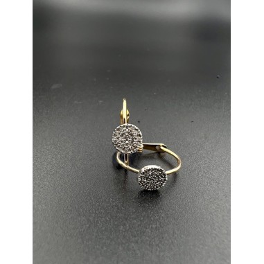 PENDIENTES|Pendientes oro y diamantes colgantes