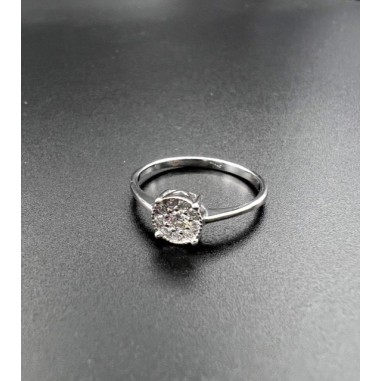 ANILLOS|Anillo compromiso diamantes engastado invisible