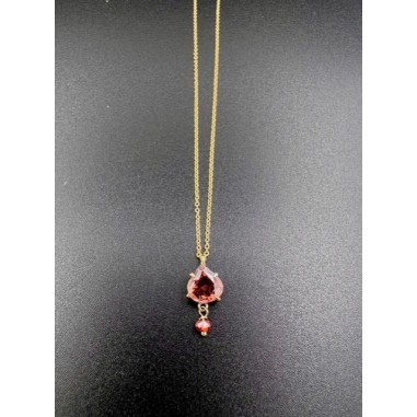 COLLARES Y COLGANTES|Collar oro, zircon natural y espinela