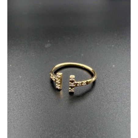 ANILLOS|Anillo oro y diamantes T