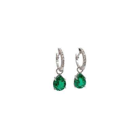 PENDIENTES|Pendientes oro esmeraldas y diamantes