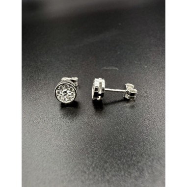 PENDIENTES|Pendientes diamantes dormilonas oro blanco