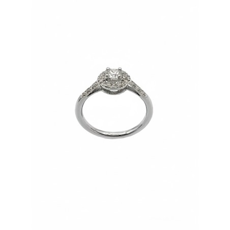 ANILLOS|Anillo compromiso diamantes oro blanco