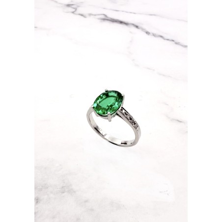 Inicio|Anillo esmeralda y diamantes