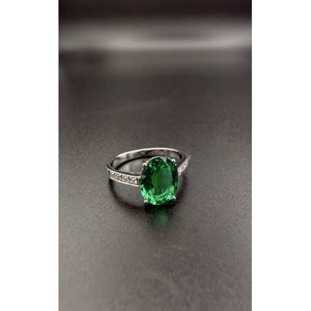 Inicio|Anillo esmeralda y diamantes