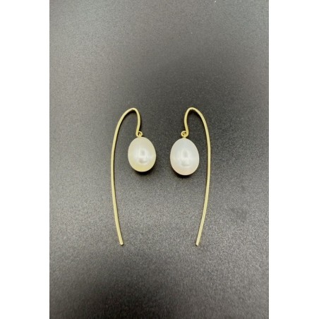 Inicio|Pendientes colgantes oro y perlas cultivadas