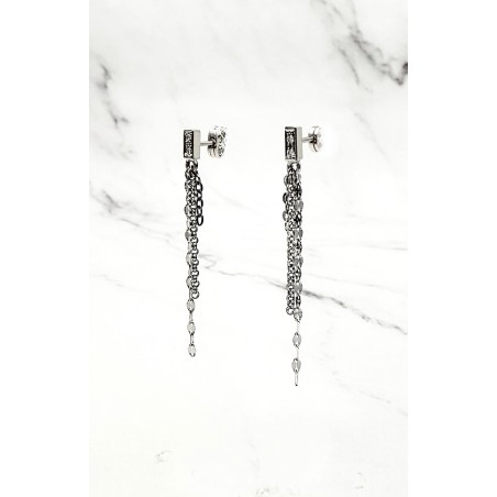 Inicio|Pendientes colgantes diamantes oro blanco