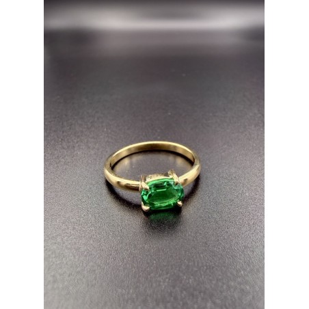 Inicio|Anillo esmeralda y oro amarillo