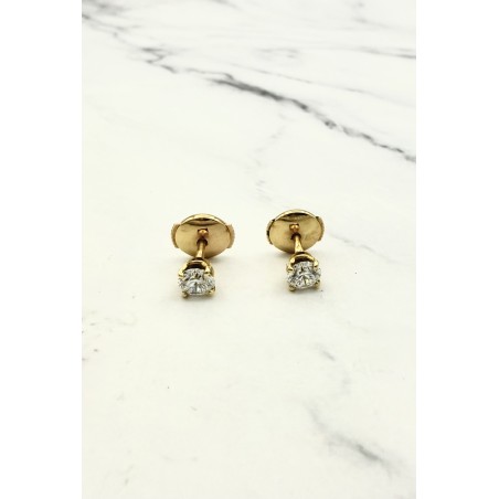 Inicio|Pendientes dormilonas diamantes oro