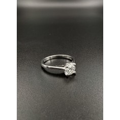Solitario anillo diamante oro blanco 2