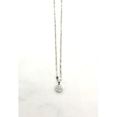 Inicio|Colgante y collar diamantes oro blanco