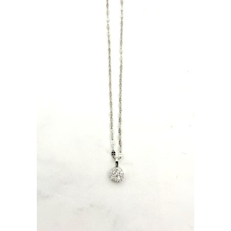 Inicio|Colgante y collar diamantes oro blanco