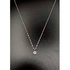 Colgante y collar diamantes oro blanco 2
