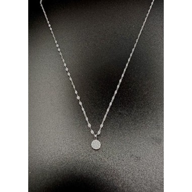 Inicio|Colgante y collar diamantes oro blanco