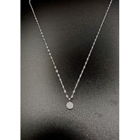 Inicio|Colgante y collar diamantes oro blanco