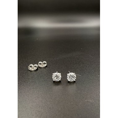 Inicio|Pendientes dormilones diamantes oro blanco