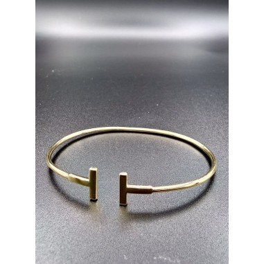 Inicio|Pulsera aro T oro amarillo