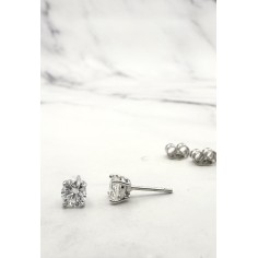 Pendientes dormilones oro y diamantes