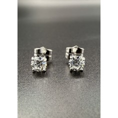 Pendientes dormilones oro y diamantes 2