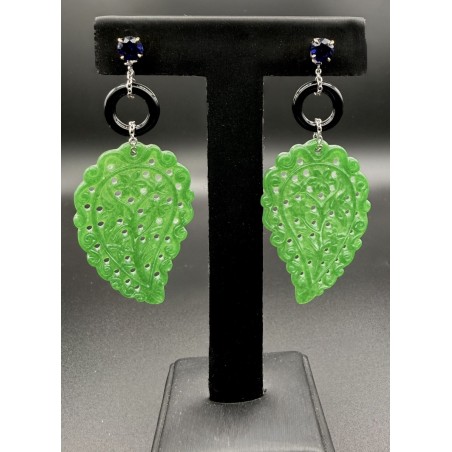 Inicio|pendientes oro zafiros onix y jades desmontables