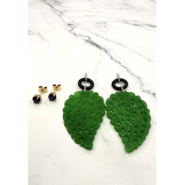 Inicio|pendientes oro zafiros onix y jades desmontables