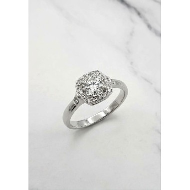 Inicio|Sortija oro blanco y diamantes