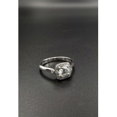 Sortija oro blanco y diamantes 2