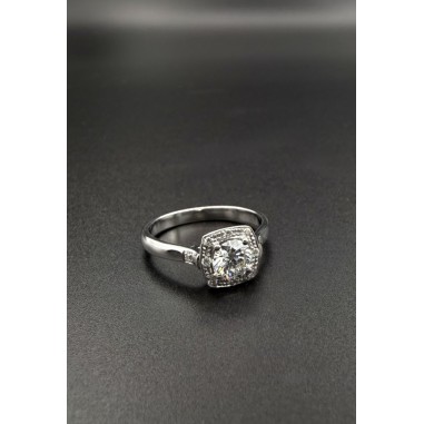 Inicio|Sortija oro blanco y diamantes